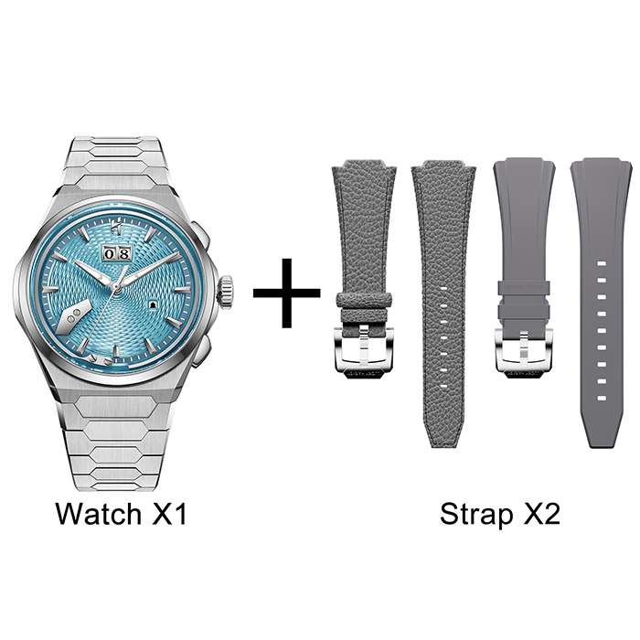 Sound Of Nature Guilloche Dial Ice Blue Titanium Chiming Limited Edition Automatic Watch