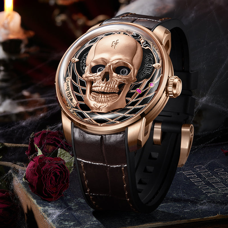 Craftmanship Series Rose Gold Skull Limited edition Automatic Watch