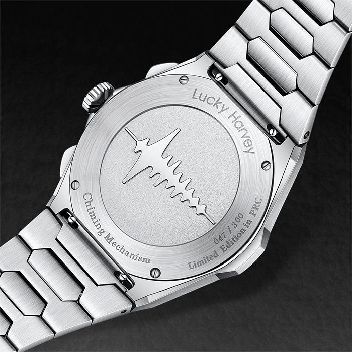 Hammer Dial Big Date Automatic Winding Black Chiming Watch