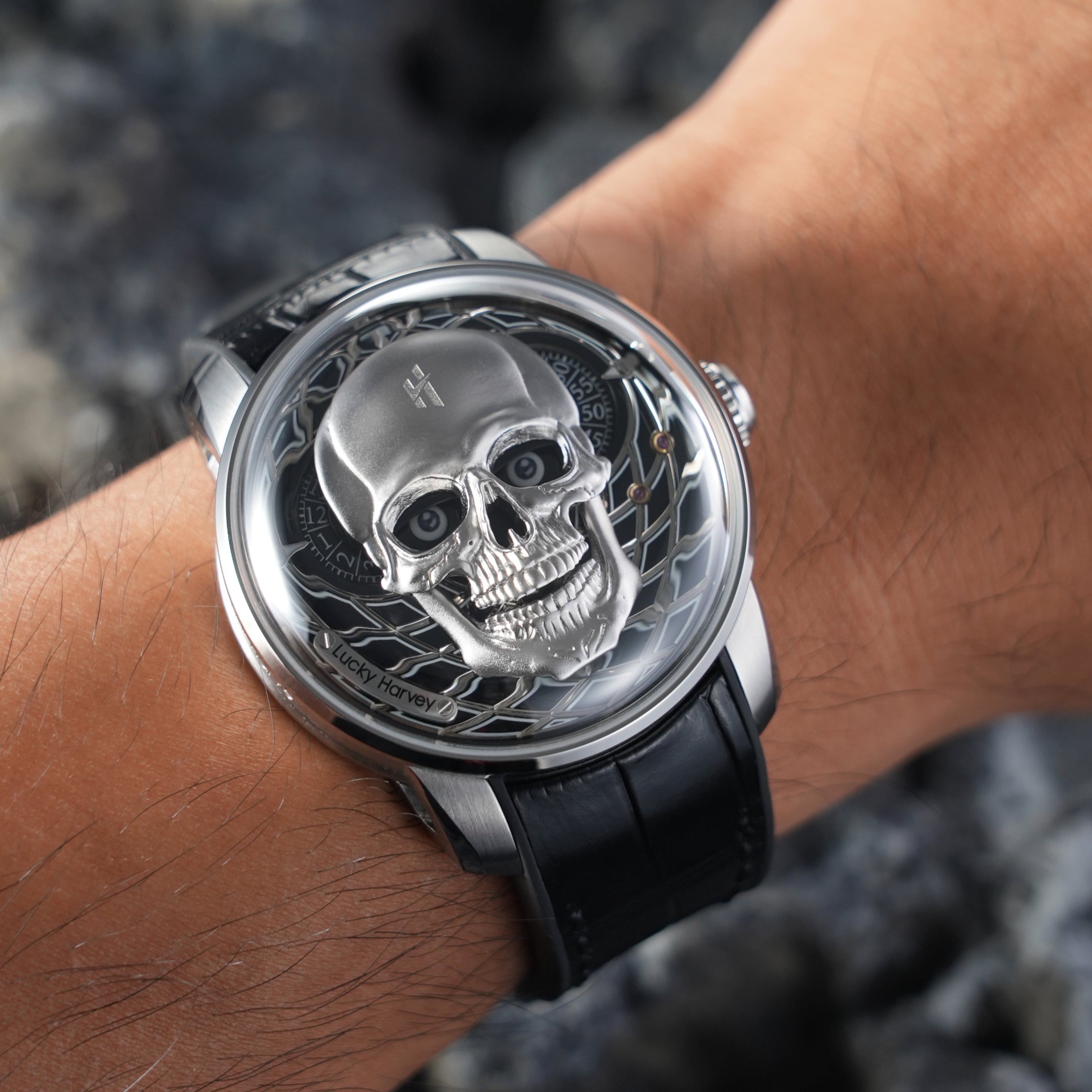 Craftmanship Series Silver Skull Limited edition Automatic Watch