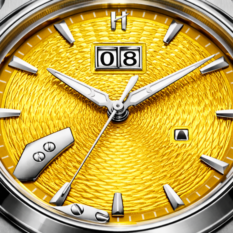 Sound Of Nature Guilloche Dial Yellow Titanium Chiming Limited Edition Automatic Watch