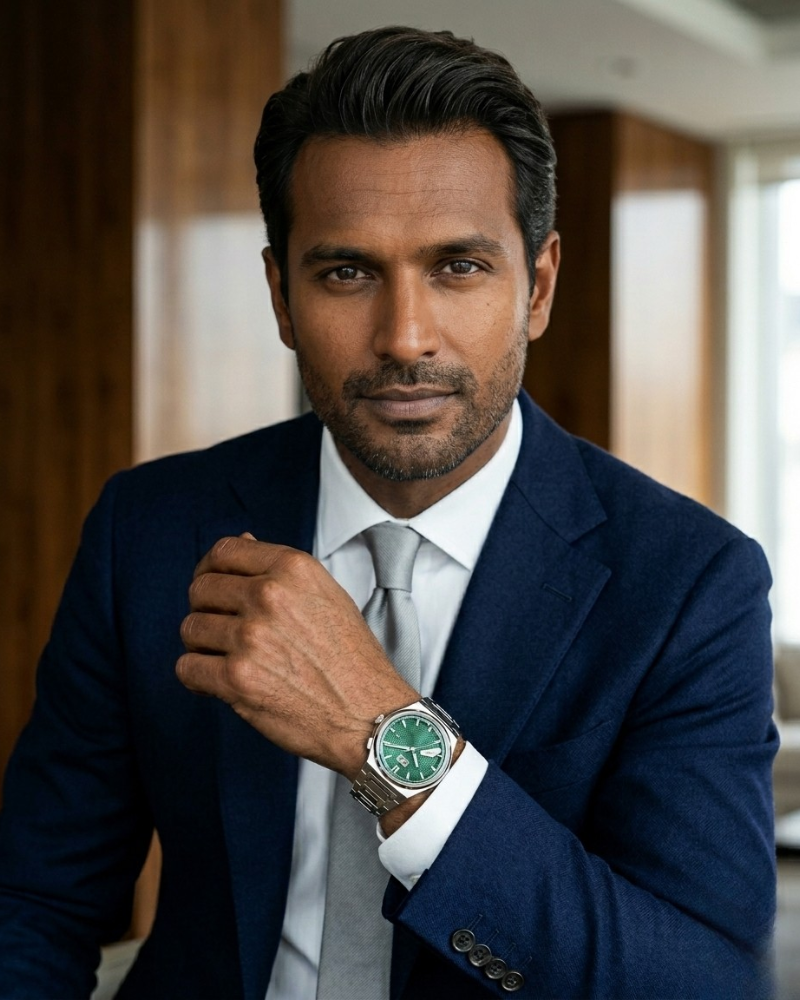 Lucky Harvey Green Guilloché — Wear the Forest