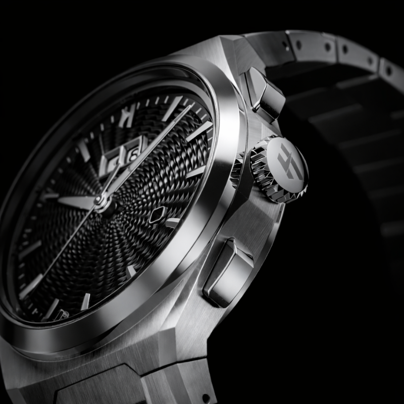 Sound Of Nature Guilloche Dial Black Titanium Chiming Limited Edition Automatic Watch