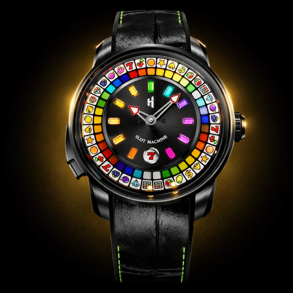 Lucky Harvey Casino Series Slots Machine Watch